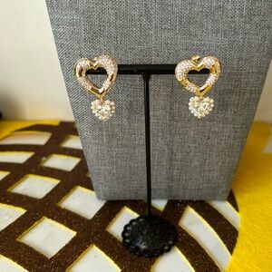 Aretes 14k gold plated de corazón